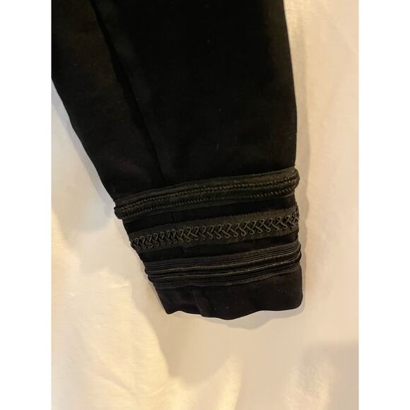 Torrid Women's Black Cropped Military Jacket Embellished Lightweight Size Xlarge - Picture 9 of 9